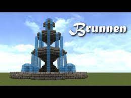 Minecraft Tutorial Brunnen Bauen Build A Fountain Minecraft Fountain Minecraft Tutorial Minecraft Garden Ideas Small