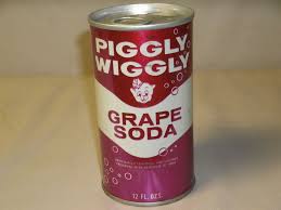 Piggly Wiggly Grape Soda Vintage Soda Steel Can Piggly Wiggly Grape Soda Vintage Packaging