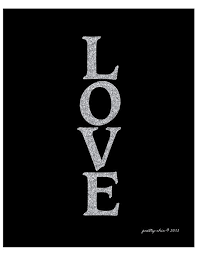 Black And Silver Glitter Wall Art Love Glitter Art Print Glitter Wall Art Silver By Prettychicsf Glitter Wall Art Glitter Art Glitter Background