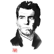 James Bond Pierce Brosnan 02 Jigsaw Puzzle by Pechane Sumie