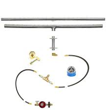 Our 96 inch match lit trough burner kit for fire pit installations, requires no electricity, making it perfect for outdoor use in your diy . T36itck Diy In Table Lp Gas Fire Pit Kit 36 Linear 316 Stainless T Burner For Sale Online Ebay