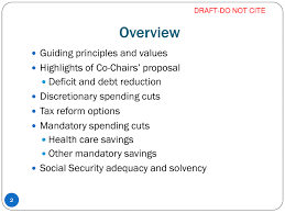 Proposal ini berupa dokumen tertulis yang menggambarkan. Draft Proposal From The National Commission On Fiscal Responsibility And Reform