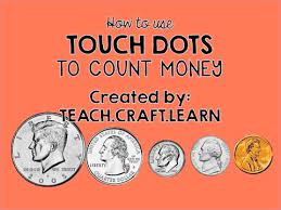 Touch point coins instruction worksheet and practice touch coins classroom organization. How To Count Money With Touch Dots Youtube