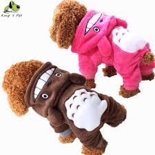 100 cotton pet dog costume warm winter coat cute dogs clothes hoodie jumpsuit four leg clothing for dogs siz kleidung fur hunde warmer wintermantel hundejacke