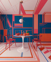 Red And Blue Red And Blue Design Goals Colorful Interiors