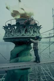 Restoring The Statue Of Liberty In The 80s Statue Of Liberty Lady Liberty New York City