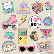 Set Of Fashion Patches Cute Pastel Badges Fun Icons Vector In 90s Retro Concept Comprar Es Adesivos Bonitos Adesivos Imprimiveis Gratuitos Adesivos Sticker