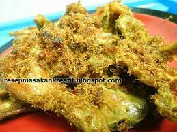 Resep Ayam Goreng Kuning Serundeng Lengkuas Resep Ayam Resep Masakan Resep
