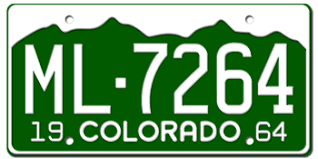 You can request to be contacted 24 hours a day at plates@larimer.org. 1964 Colorado State License Plate Embossed With Your Custom Number Custom Personalized Vanity Auto Plates Licenseplates Tv