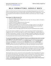 In google docs, this type of formatting can be configured manually or applied as a standard template, the latter being the easier and recommended route. Https Students Edmonds Edu Lsc Handouts Documents Edmondsccmlaformatgdocs Pdf