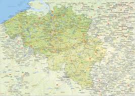 Lonely planet photos and videos. Digital Physical Map Of Belgium 1425 The World Of Maps Com