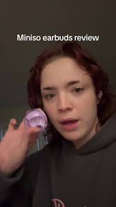 Review no one asked for lol #miniso #earbuds #tiktokshop