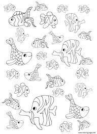 You can easily print or download them at your convenience. Adult Little Fishes Coloring Pages Printable