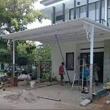 Harga kanopi baja ringan per meter dengan model super premium jauh lebih mahal dibandingkan model kanopi baja ringan lainnya. Kanopi Baja Ringan Atap Spandex 0215 Konstruksi Dan Taman 802753825