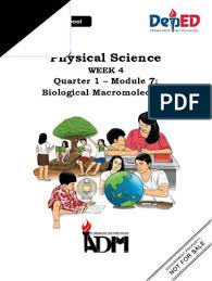 Proteins, which are tremendously complex molecules, all use as their basic units or building blocks Physical Science 11 Q1 07 Biological Macromolecules Revised 08082020 Carbohydrates Fat