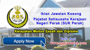Universiti teknologi mara (uitm) merupakan. Jawatan Kosong Di Pejabat Setiausaha Kerajaan Negeri Perak Suk Perak 15 Februari 2017 Appjawatan Malaysia