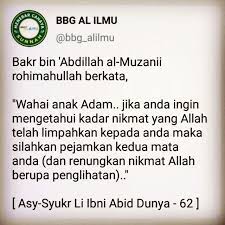 Kemudian ali menjawab, karena kamu mengingkari anugerah dan nikmat allah subhaanahu wata'ala atasmu. Salah Satu Cara Mensyukuri Nikmat Allah Mahad Uin Suska Ac Id