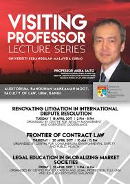 Faculty of law of du is the time tested legal institution of par excellence. Ukm Malaysia On Twitter Visiting Professor Lecture Series