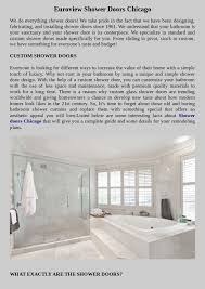Euroview Chicago Shower Doors In 2020 Shower Doors Custom Shower Doors Glass Shower Doors