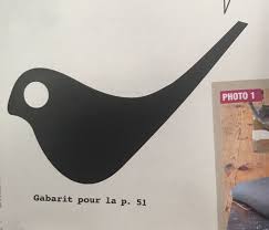 Gabarit Oiseau Bois Cale Porte