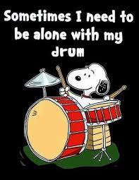 Snoopy Drum Drawing Drummer Humor Snoopy