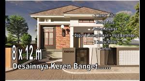 Desain rumah satu lantai tropis modern dilahan 12x22 meter assalamualaikum rekan sibambo studio, kali ini kita akan. Desain Rumah Modern Terbaru 3 Kamar Tidur 8x12m Youtube