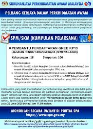 Download as pdf, txt or read online from scribd. Jawatan Kosong Spa 2020 Jpa Ptd Jpn Pembantu Pendaftaran Cgso Pengawal Keselamatan Sayidahnapisahdotcom