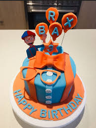 Blippi Cake Birthday Party Snacks Toddler Birthday Party Birthday Party Cake Blippi makes educational videos for preschoolers.
