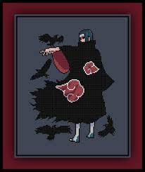 Pixel art naruto easy / and i'm honestly super happy with how it turned out. Patreon Only Itachi Uchiha Cross Stitch Pattern Naruto Cross Stitch Cross Stitch Patterns Geeky Cross Stitch