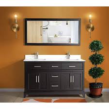 If you're putting your double vanity into a bathroom shared by two or more family members, storage is definitely key. Vanity Art Genoa 60 Inch Vanity In Espresso With Double Basin Vanity Top In White Phoenix The Home Depot Canada