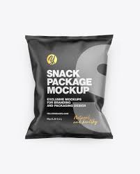 Download Paper Snack Package Mockup In Flow Pack Mockups On Yellow Images Object Mockups Yellowimages Mockups