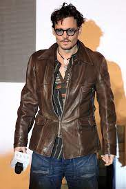 Pin By For The Love Of Johnny Depp On For The Love Of Johnny Depp Johnny Depp Johnny Leather Jacket