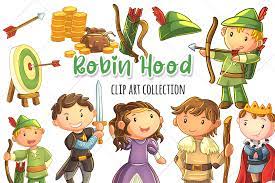 Robin Hood Clip Art Collection Graphic By Keepinitkawaiidesign Creative Fabrica