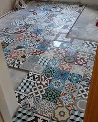Flooring should not only be stylish, but practical. Kaisa On Instagram Renovation Progress Kitchen Floor Is Done Marrakech Marrakechfloor Marrakechtiles Kitchen Kit Flooring Kitchen Flooring Renovations