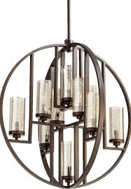 Quorum Julian 10 Light 34 Transitional Chandelier In Oiled Bronze