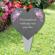 Memorial garden a memorial garden has been developed in an enclosed courtyard at linskill community centre. Jaf Graphics Personalised Heart Memorial Plaque With Roses