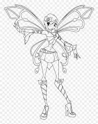 Cartoon coloring pages blending colored pencils fairy tattoo winx club drawings drawing for kids christmas tree drawing. Bloomix Winx Coloring Pages Hd Png Download Vhv