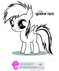 Mlp Young Rainbow Dash My Little Pony Coloring My Little Pony Baby Baby Coloring Pages
