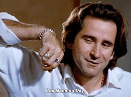 so obsessed that i'm becoming a bore — Happy Rex Manning Day!