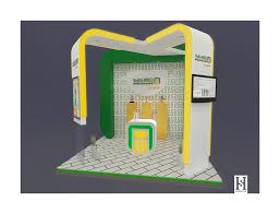 Nbe National Bank Of Egypt 3d Booth On Behance Egypt Brand Architecture National