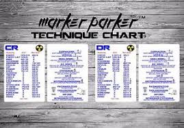 details about xray marker parker technique chart portrait