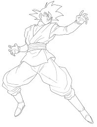 Goku Black V2 Lineart By Chronofz On Deviantart Dragon Ball Artwork Dragon Ball Art Dragon Ball Super Art