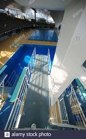 China couldn't be caught for the gold, with chen yuxi and zhang jiaqi leading all the way on tuesday to give the diving powerhouse its second victory at the tokyo games. Diving Tower With A 10 Meter Diving Board In An Outdoor Pool Gladbeck North Rhine Westphalia Stock Photo Alamy