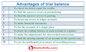 Advantages And Disadvantages Of Trial Balance Trial Balance Bookkeeping Business Accounting Career