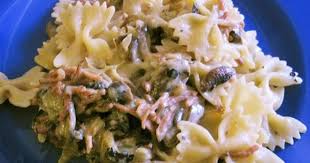 Farfalle Aux Courgettes Champignons Et Jambon