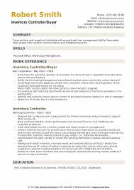 Inventory Controller Resume Samples Qwikresume