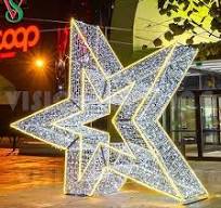Christmas Outdoor LED Illuminated Star Motif Lights ...