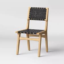 Ceylon Woven Dining Chair White Natural Wood Opalhouse Dining Chairs Wood Dining Chairs Woven Dining Chairs