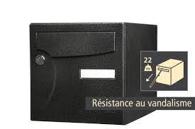 Boîte aux lettres vandalisée : Boite Aux Lettres Normalisee 2 Portes Exterieur Renz Animation Acier Noir Brilla Leroy Merlin