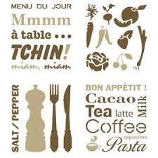 Pochoir Adhesif Ambiance Cuisine 840 X 920 Mm Pochoir Cuisine Pochoir A Imprimer